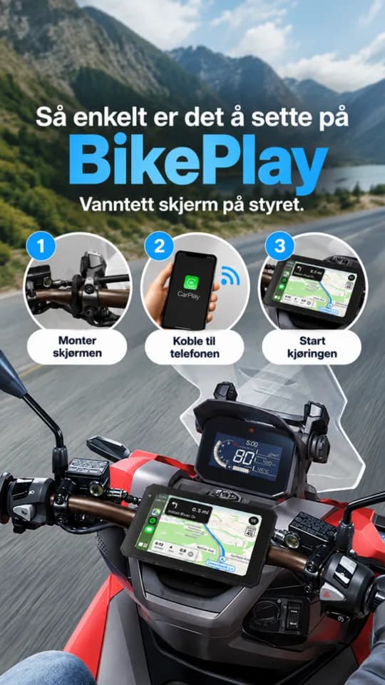 BikePlay: så enkelt er det å sette på skjermen