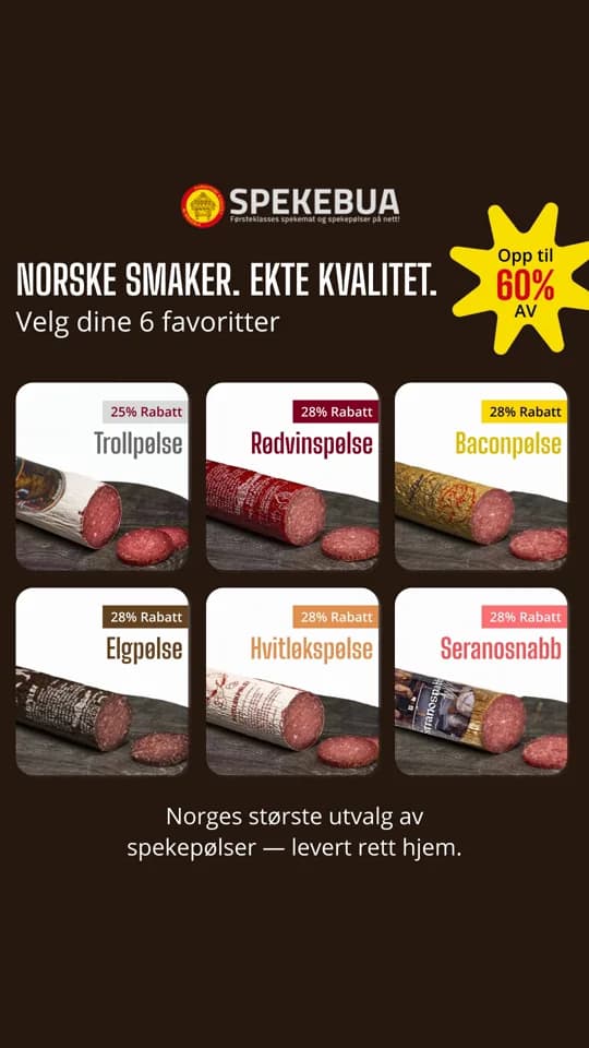 Spekebua: norske smaker, ekte kvalitet