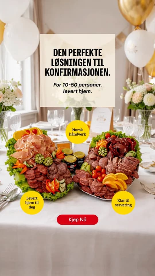 Spekebua: den perfekte løsningen til konfirmasjonen